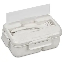 Okiyo Ranchi Wheat Straw Lunch Box Open